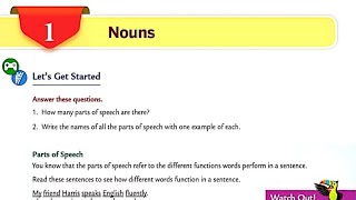 Noun  Ch01  Class06  Part01  Collins English grammar and composition book [upl. by Atnohs867]