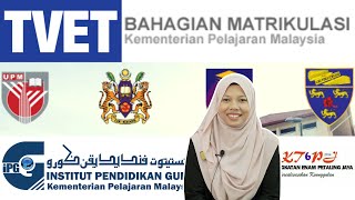 Matrik Asasi Diploma STPM ALevel TVET IPG [upl. by Ennayehc]