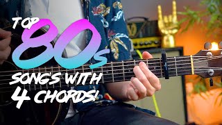 Top 10 songs of the 80s  JUST 4 CHORDS [upl. by Anaderol62]