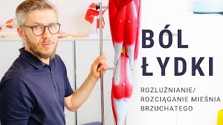 BÓL ŁYDKI  rozluźnianierozciąganie brzuchatego łydki  AUTOTERAPIA W 5 MINUT 48 [upl. by Asiral]