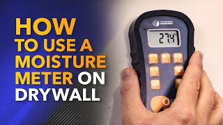 How to Use a Moisture Meter on Drywall [upl. by Helen297]