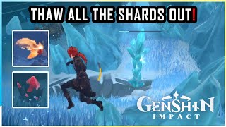 quotThaw all the Shards Out amp Investigate the Strange Icequot Genshin Impact Guide [upl. by Aihseya]