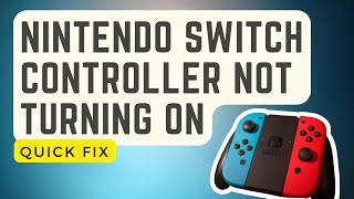 FIXED Nintendo Switch Controller Not Turning On  Updated Solutions 2024 [upl. by Anelac]