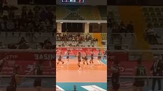 Anna Nicoletti Smaçladı NilüferEczacıbaşı volley italian spike [upl. by Yeltnarb]