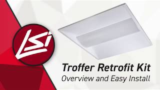 Troffer Retrofit Kit  Overview and Easy Install TRK [upl. by Filemon]