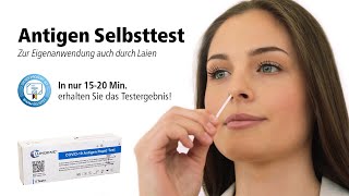 COVID19 Antigen Selbsttest zur Eigenanwendung auch durch Laien  Clungene Antigen Rapid Test [upl. by Girard]