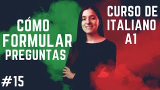 Como formular preguntas en italiano dove come perché [upl. by Jb310]