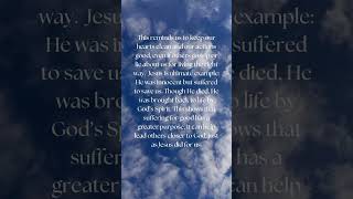 1 Peter 3 1618 bibleverse praisetheLordJesus bible faith holysprit motivation love [upl. by Kele]