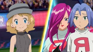 Pokemon Battle Serena Vs Jessie and James [upl. by Kendra653]