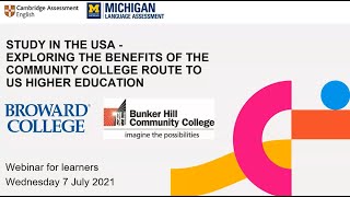 Study in the USA – Exploring the benefits of the community college route to US higher education [upl. by Koerlin69]