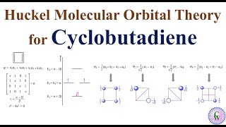 Huckel Molecular Orbital Theory for Cyclobutadiene [upl. by Ahsinik]