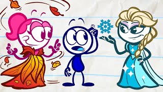 Pencilmates Leafy Fall  Animated Cartoons Characters  Animated Short Films  Pencilmation [upl. by Asnerek563]