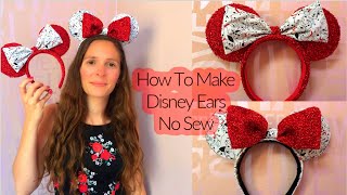 HOW TO MAKE DISNEY EARS  Templates included no sew [upl. by Esimorp349]