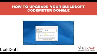 How to upgrade your BuildSoft CodeMeter dongle [upl. by Coulson]