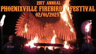 Phoenixville Firebird Festival Feb 1st 2025 Burning Happens At 2700 Of Video [upl. by Nnyloj119]