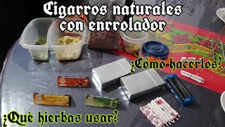 ¿Cómo usar un enrrolador de cigarros Hacer cigarros herbales fácil y rápido [upl. by Cordell950]