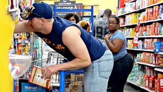 Knocking Items Into Strangers Shopping Carts Prank [upl. by Torres]