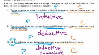 Inductive amp Deductive Reasoning Conjectures Counterexamples [upl. by Celie]