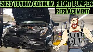 20202022 TOYOTA COROLLA SE  XSE  NIGHTSHADE  APEX FRONT BUMPER COVER REPLACEMENT TUTORIAL [upl. by Hanahs]