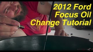 2012 Ford Focus Oil Change Tutorial [upl. by Malkah]