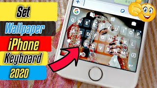 How To Set Wallpaper on iPhone Keyboard [upl. by Zacarias669]