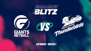 Ballarat Blitz  GIANTS v Thunderbirds [upl. by Anaed]