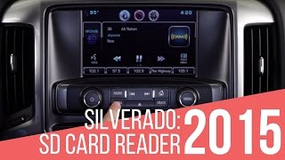 2015 Chevrolet Silverado How To Use SD Card Reader [upl. by Nomor]