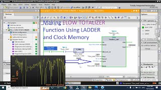 TIA Portal How to Make Flow Totalizer in LADDER and use it [upl. by Supen]