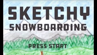 Sketchy Snowboarding 3DS Four Minutes Gameplay [upl. by Evvie546]