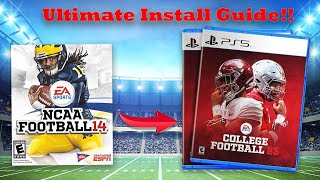 Fixed College Football Revamped Ultimate Install Guide SPEED FLEX F7 Helmets Enhanced Graphics [upl. by Nylodnarb]