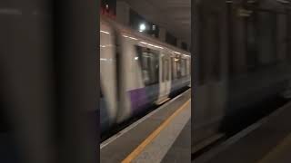 Elizabeth Line Trains Approach Custom House tfl elizabethline [upl. by Fortuna]