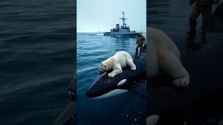 Killer whale saves injured bear [upl. by Tserof]