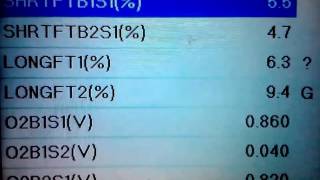 how to read 02 sensors short and long term fuel trims [upl. by Esiralc]