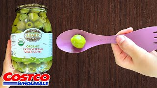 🇮🇹 Asaro Organic Castelvetrano Green Olives  Costco Product Review [upl. by Kaden]