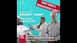 HeiQ Dynamic Evaporation Test in action Visit HeiQ Switzerlands innovation hub [upl. by Gustave]