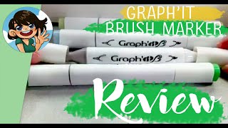 Basically Ohuhu Graphit Brush Markers Full Review [upl. by Aimat85]