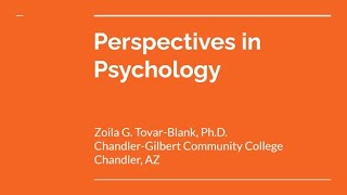 Perspectives in Psychology [upl. by Schlesinger464]