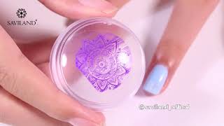 SAVILAND DIY Painting Gel Lacquer for Nail Art Stamping Plate [upl. by Octavian]