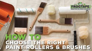 How to Choose the Right Paint Rollers and Brushes [upl. by Gaile]