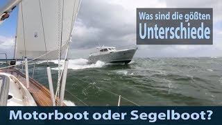 Motorboot vs Segelboot [upl. by Nonnahsal]