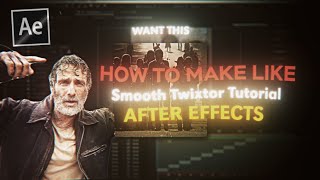 Smooth Twixtor Tutorial  after effects Preset in desc [upl. by Kehr]