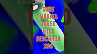 SONY MURATA 18650 VTC6 Descarga 20A [upl. by Anirdna]