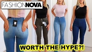 FASHION NOVA JEANS Worth The Hype [upl. by Scevo598]