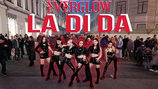 KPOP IN PUBLIC  ONE TAKE EVERGLOW 에버글로우  LA DI DA  Dance cover by QUARTZ [upl. by Dnomasor]