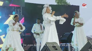 Tope Alabi leads Gods people to worship at PRAISE THE ALMIGHTY 2022 [upl. by Niar111]