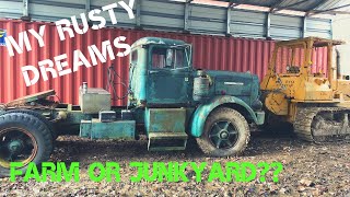 1957 AUTOCAR Truck restoration update and a peek at my junk [upl. by Assirem]