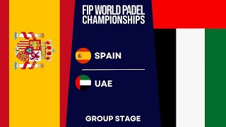 SPAIN vs UAE  Day 2  Full Highlights ALL MATCHES  WORLD PADEL CHAMPIONSHIPS 2024 [upl. by Vachill]