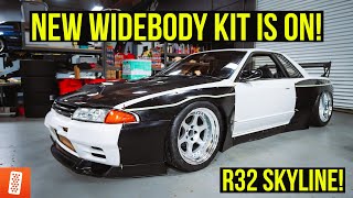 Building and Heavily Modifying a 1989 Nissan Skyline R32 GTST  Part 2  Pandem Widebody Kit is ON [upl. by June]