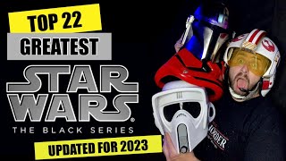 Top 22 Greatest Star Wars Black Series Helmets made by Hasbro [upl. by Asiilanna620]