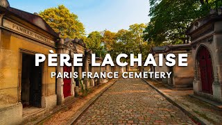 Famous CELEBRITY Graves in Père Lachaise Cemetery Paris  Travel Guide [upl. by Zebedee]